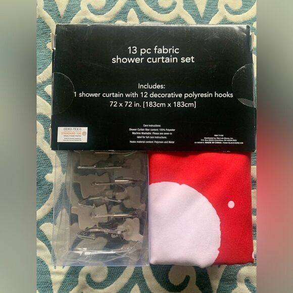 NIP Home For The Holidays Shower Curtain Set - Picture 4 of 4